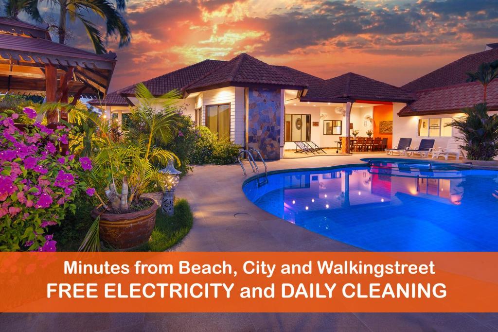 Villa Pattaya Hill, Free Electricity, minutes from Beach and Pattaya Villa Pattaya Hill, Free Electricity, minutes from Beach and Pattaya